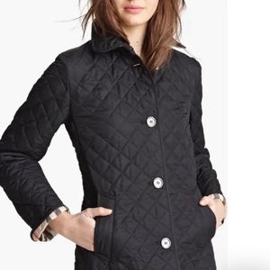 Burberry Brit Quilted Jacket Nova Check Black